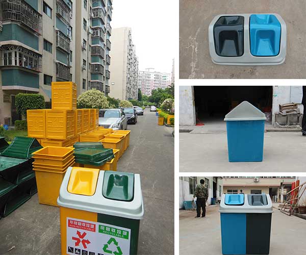 采購玻璃鋼戶外垃圾桶，認準欣方圳垃圾桶廠家