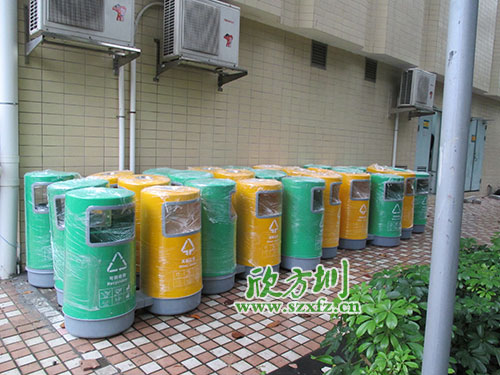 珠海小區(qū)玻璃鋼垃圾桶，有保障的玻璃鋼分類垃圾桶