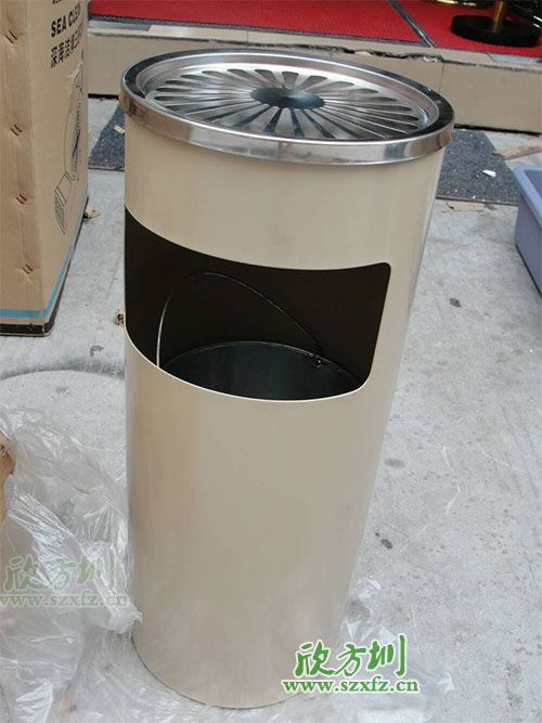 欣方圳菊花格商場(chǎng)垃圾桶，好產(chǎn)品在哪都受歡迎