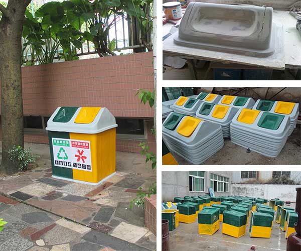  采購玻璃鋼戶外垃圾桶，認準欣方圳垃圾桶廠家